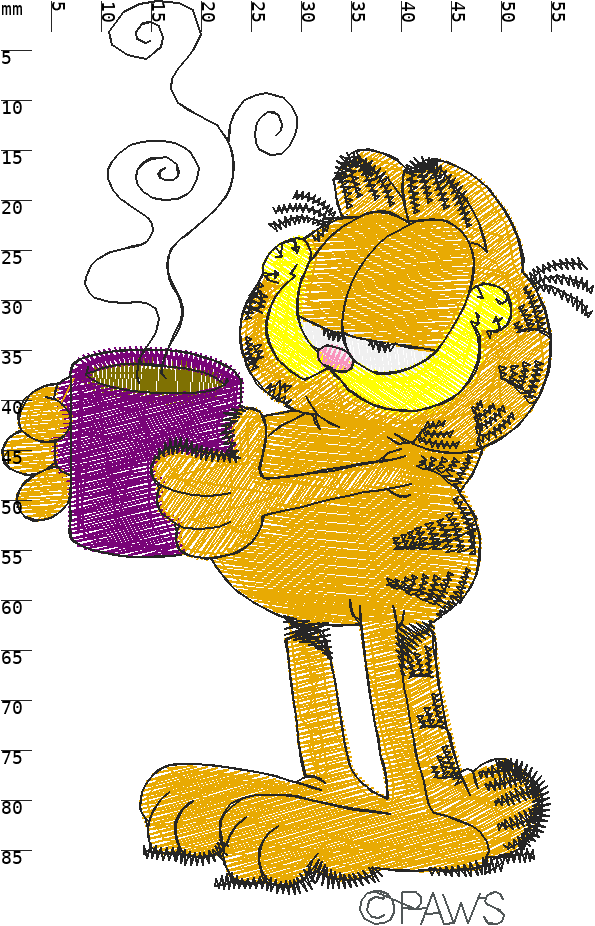 Garfield With Coffee Mug